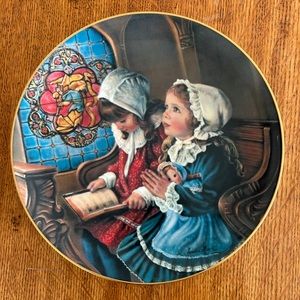 A Child's Almanac collector's Plate Giving Thanks by Sandra Kuck, certificate